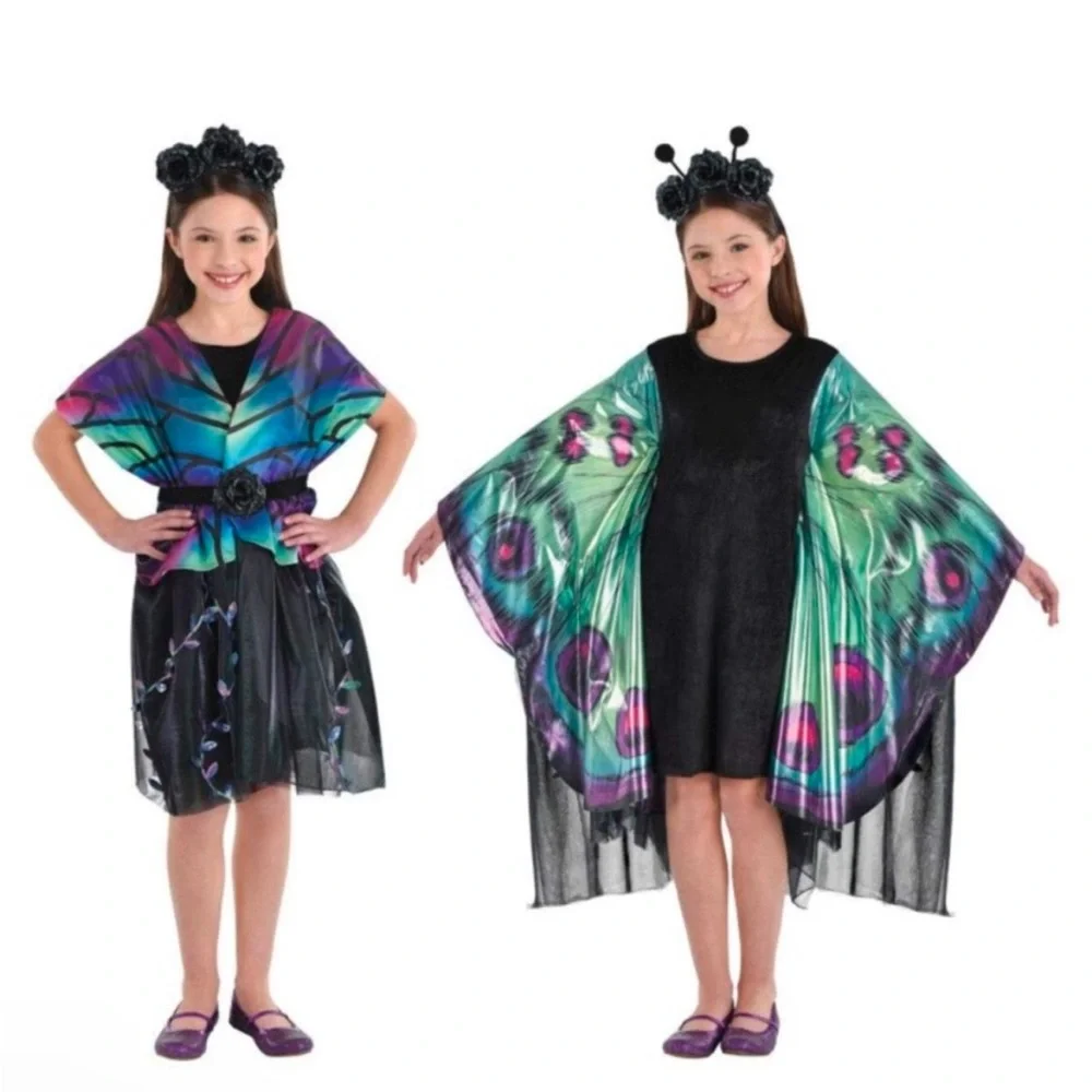 Transformable Midnight Butterfly Costume M (8-10) NWT
